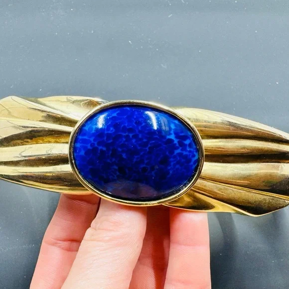 Rare Vintage Gold Stretch Stone Belt AcessoCraftNYC display picture 2